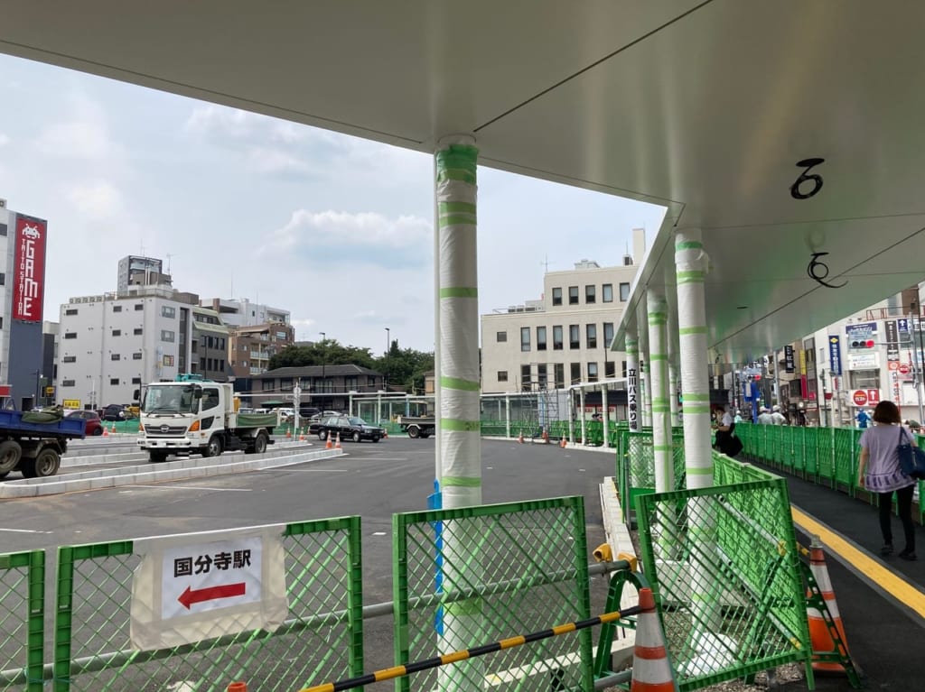 雨の日も便利に！7/20から国分寺駅北口の立川バスとタクシー乗り場の位置が変わりました。