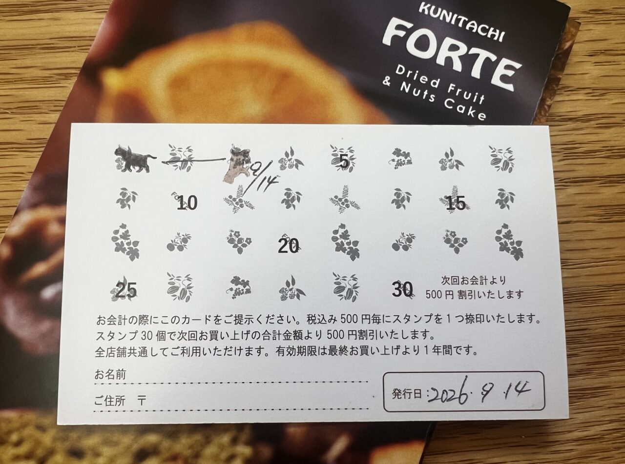 国立フォルテポイントカード